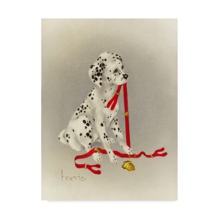 Peggy Harris 'Dalmatian Hot Diggity Dog' Canvas Art,18x24